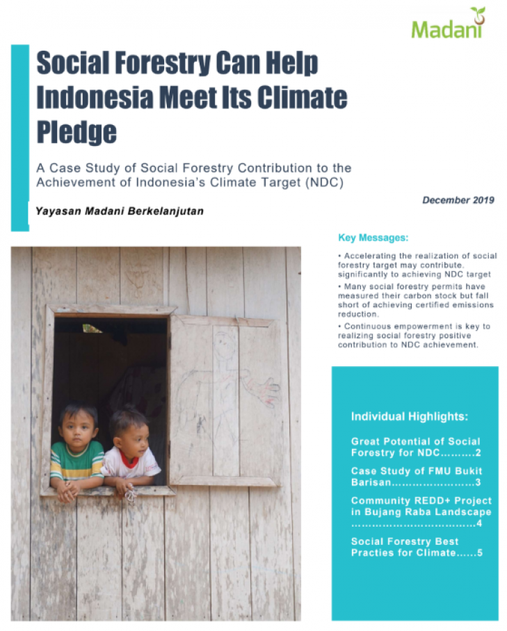 Perhutanan Sosial Membantu Memenuhi Komitmen Iklim Indonesia